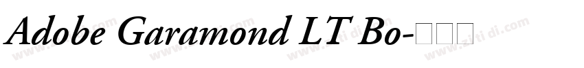 Adobe Garamond LT Bo字体转换